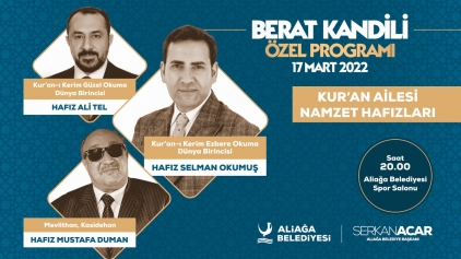 Aliağa Belediyesi’nden Berat Kandili’ne Özel Program Galeri