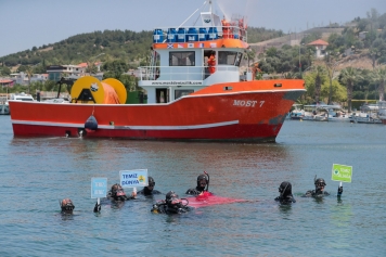 Aliağa Sahilde Deniz Temizliği Yapıldı Galeri